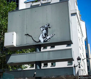 La rata de Banksy estaba bajo custodia del Museo Pompidou.
 