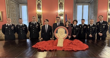 La entrega se llevó a cabo en la Embajada española de Roma el pasado 10 de febrero con las autoridades y representantes policiales de ambos países