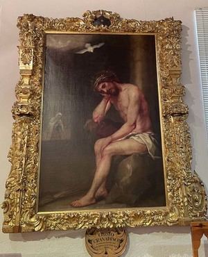 'Cristo Grandanido'. Está en el convento desde 1654.