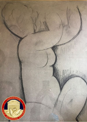 Dibujo de Modigliani falso y confiscado antes de su venta