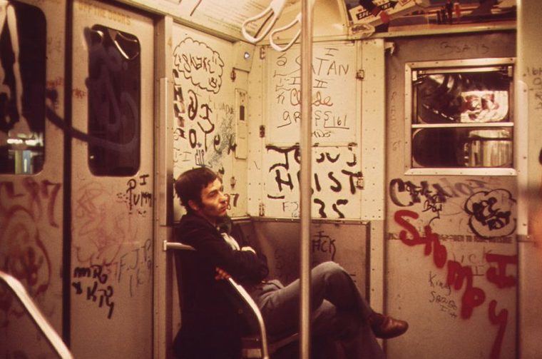 el metro de Nueva York en 1973