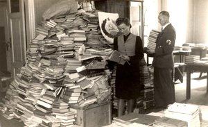 El volumen del expolio bibliográfico durante la era nazi es  todavía desconocido.