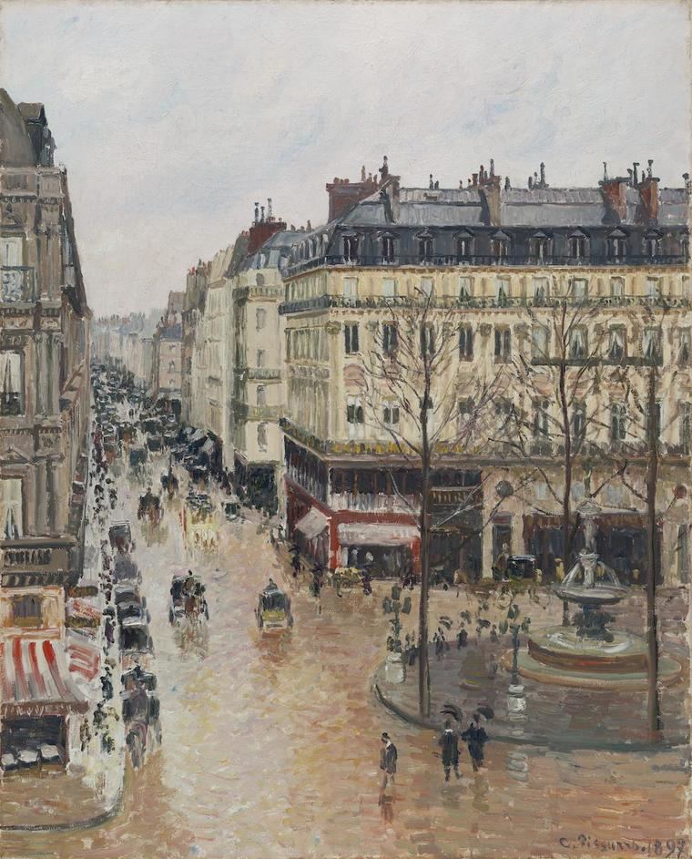 'Rue St. Honoré, Après-midi, Effet de Pluie' de C. Pissarro.Comprada en Buena Fe en 1976 por Heinrich Thyssen-Bornemisza en la Stephen Hahn Gallery de Nueva York por 360.000$