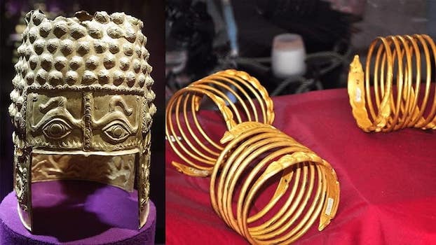 las piezas robadas son el yelmo Cotofenesti y tres pulseras  Dacias (s.V a.c -III d.C) de oro macizo. Se duda de su recuperación.