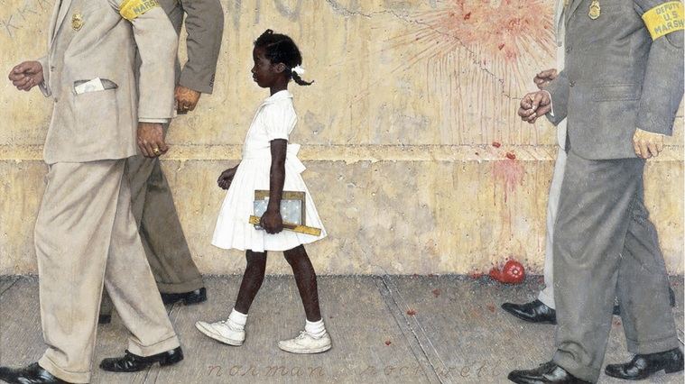 'The Problem We All Live With' (El problema con el que todos vivimos ) 1964, Norman Rockwell