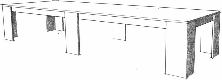 el diseño de la icónica mesa 'La Mansana'