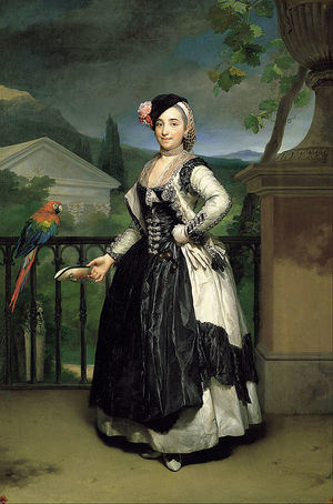 'Retrato de la marquesa de Llano, doña Isabel de Parreño y Arce' (1775) , original expuesto en la RASF