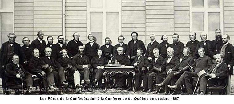 los Padres Fundadores de la Confederación Canadiense en 1867