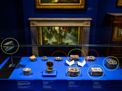 Las piezas recuperadas en amarillo. En rojo las que todavía continúan desaparecidas