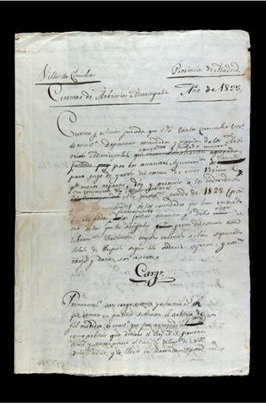 “Cuentas de arbitrios municipales' Chinchón (1823)