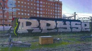 Turismo de Grafiti. La Policía Nacional detiene a 14 personas como presuntos autores de 98 grafitis en trenes