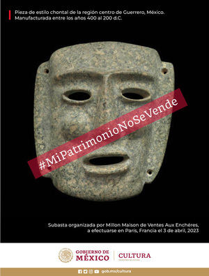 La Secretaría de Cultura de Méjico reclama 83 objetos que se venderán el próximo 3 de abril.