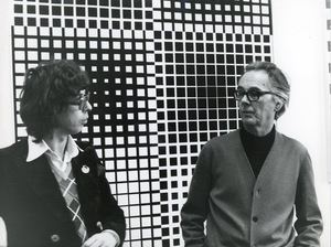 Yvaral Vasarely y su padre Victor Vasarely. Uno Cinético el otro Óptico...