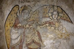 Los murales del siglo V de Vieja Dangola en Sudán, en peligro