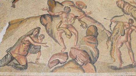 EL mosaico de origen Sirio data del III -IV d.C.