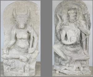 Descubren dos ídolos (yoguini) hindúes del siglo IX robados, en el cobertizo de una inglesa