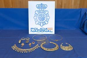 Policía Nacional intervene 11 joyas de oro escita pertenecientes a Ucrania