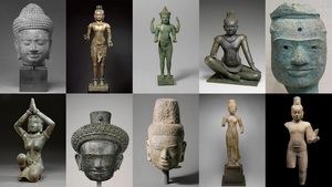 las 16 piezas restituidas por el MET a Camboya y Tailandia. Hay 17 más siendo verificadas
