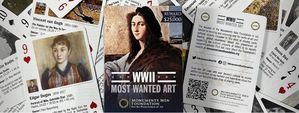 Monuments Men and Women Foundation lanza la baraja de “las obras más buscadas” de la II Guerra Mundial