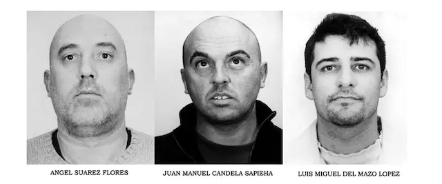 Angel Suarez (a) 'Casper', Juan Manuel Cancela Sapieha (a) 'el Sapo' Luis del Mazo, el segurata