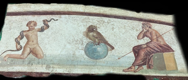 fragmento del fresco del Ercolano, procedente de la colección de
M. Steinhardt 
