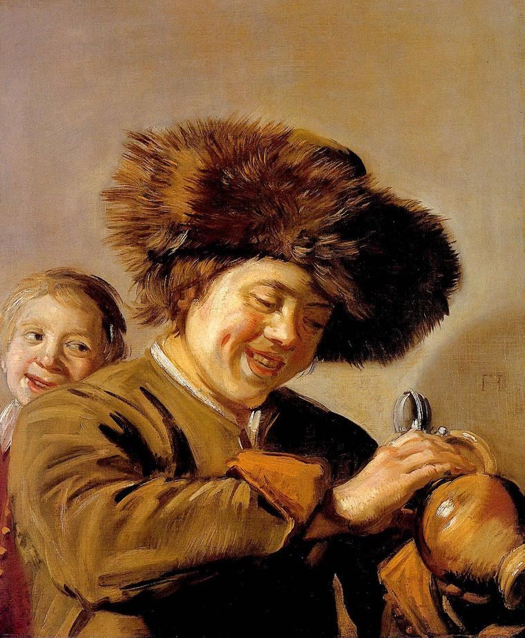 'Twee lachende jongens met tinnen kan' (1626)