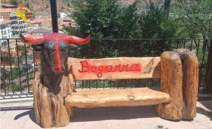 La Guardia Civil investiga a un individuo por daños en una escultura de Bogarra (Albacete)