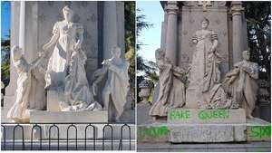 La escultura data de 1955 y el conjunto es obra del arquitecto Javier García-Lomas con el escultor Gerardo Zaragoza.