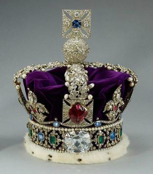 El Cullinan II en la base de la Corona Corona del Imperial Británica. 