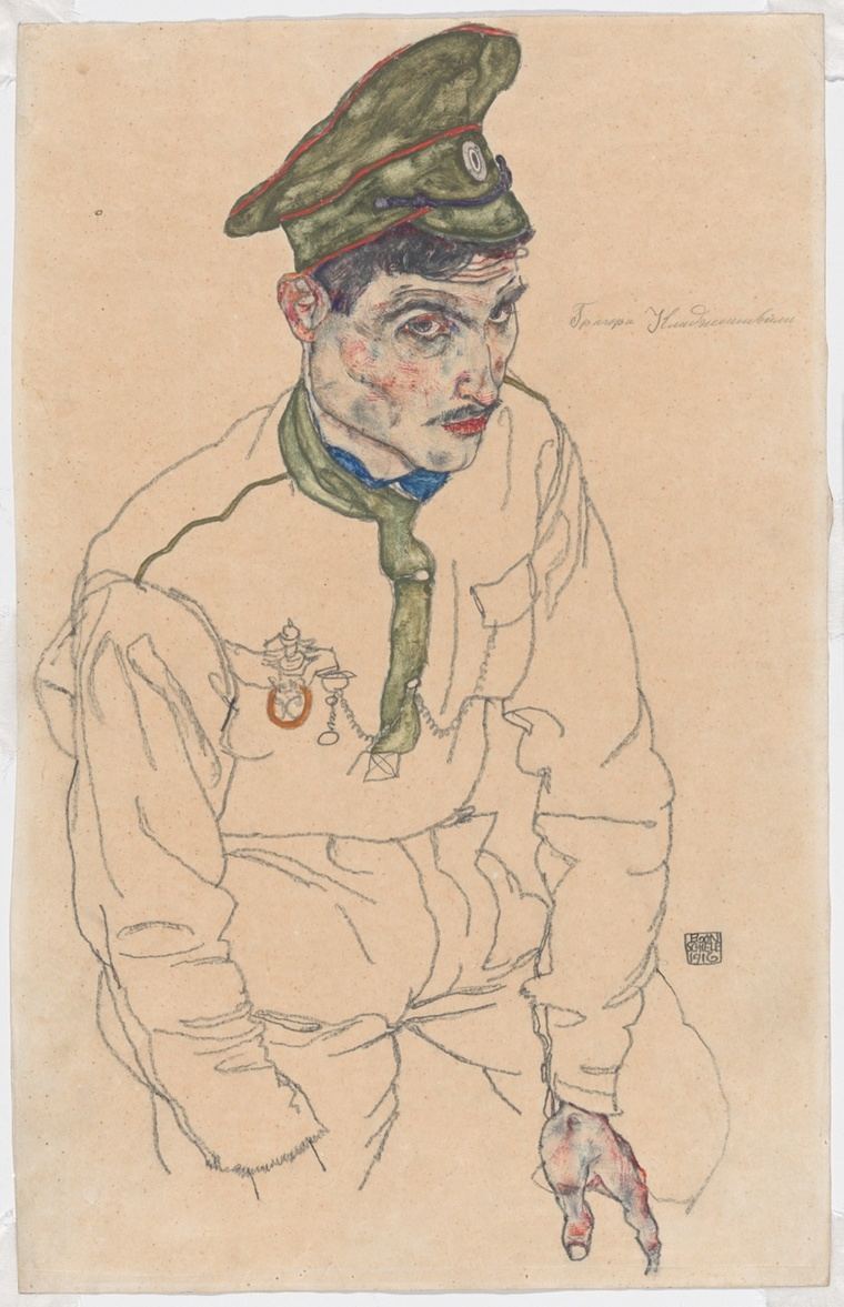 'Prisionero de guerra ruso' (1916)  Egon Schiele.