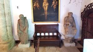 Las esculturas se conservan actualmente en el oratorio del Pazo de Meirás