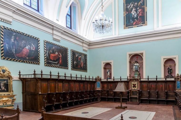 El Coro Bajo del convento de las Comendadoras en Madrid. Sin acceso gratuito al público.
