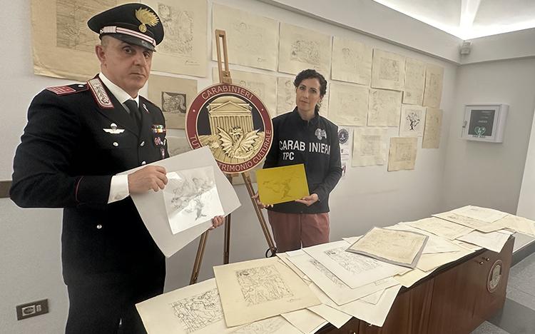 En la operación 'minotauro Bis' la colaboración de los Mossos d'Esquadra a permitido la incautación  y recuperación de 14 estampas falsas de Picasso
