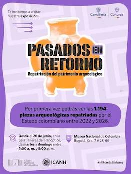 Exposición, Pasados en retorno. Repatriación del patrimonio arqueológico.