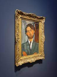 'Léopold Zborowski'(1916)  e Amedeo Modigliani, en la colección del Museo de Israel, Jerusalén