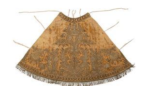 La Real Fábrica de Tapices recupera el manto de la Virgen del Pilar custodiado por el general Palafox.