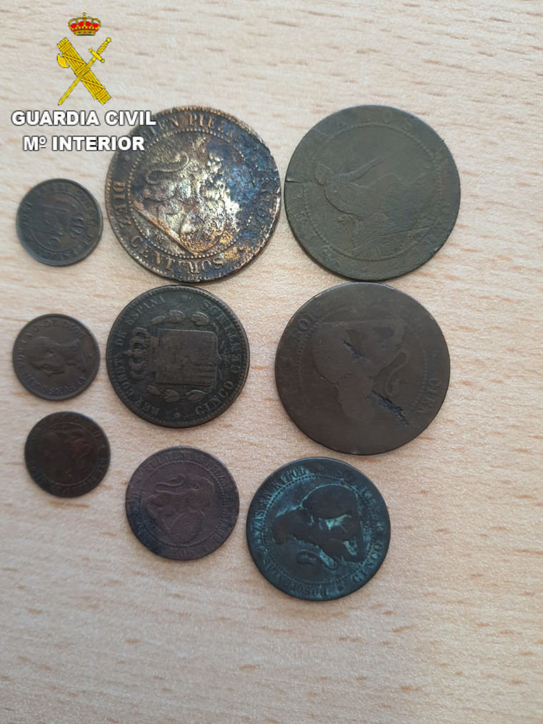 También se ha incautado monedas más recientes