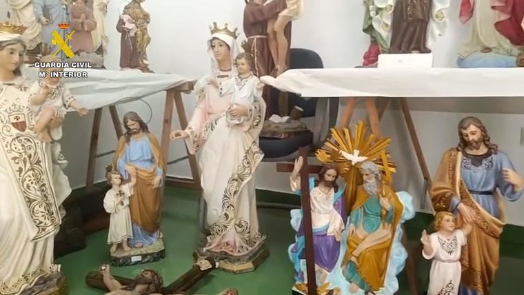 El ladrón estaba especializado en el robo de Imagineria de Olot