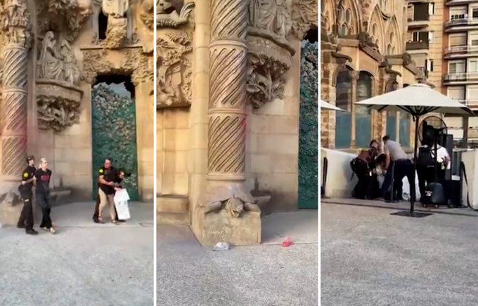 Las EcoCretinas fueron detenidas en el mismo momento del acto