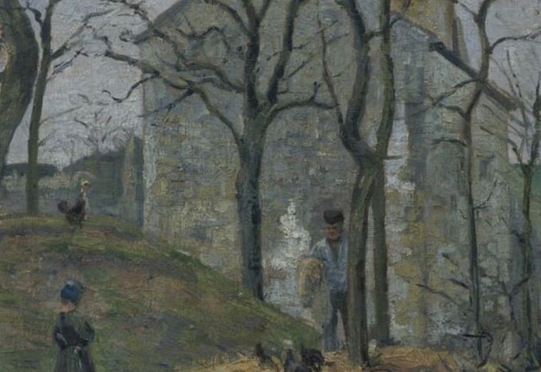 Camille Pissarro,  La Maison Rondest, l'Hermitage, Pontoise  (1875)