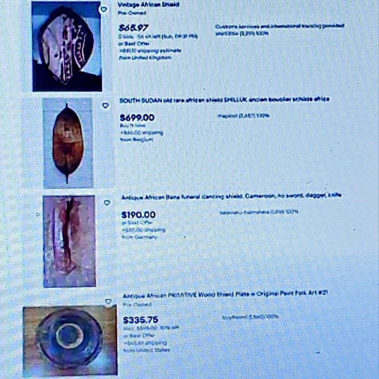 Millares de piezas expoliadas se vendían en Ebay