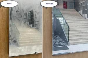 Un voluntario arruina una obra de arte moderno en un museo tras limpiarla con papel higiénico