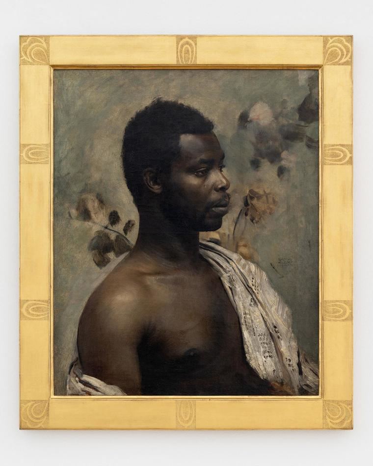 príncipe William Nii Nortey Dowuona pintado por Gustav Klimt en 1897