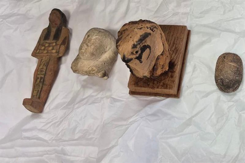 Objetos expoliados de diferentes periodos, expoliados entre 2017 y 2018