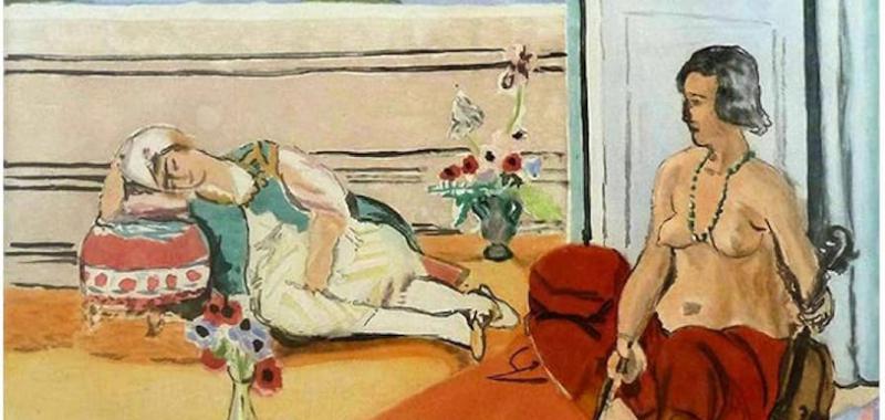 Odalisca en la terraza, Herni Matisse (1922)